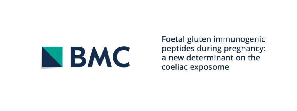 Foetal gluten immunogenic peptides during pregnancy SEEC