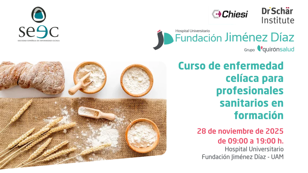 Curso de enfermedad celiaca para profesionales sanitarios en formación FJD Seec